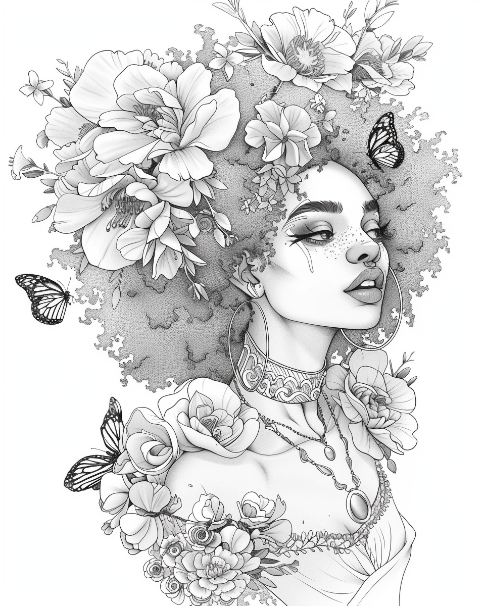 Free Afrocentric Coloring Pages