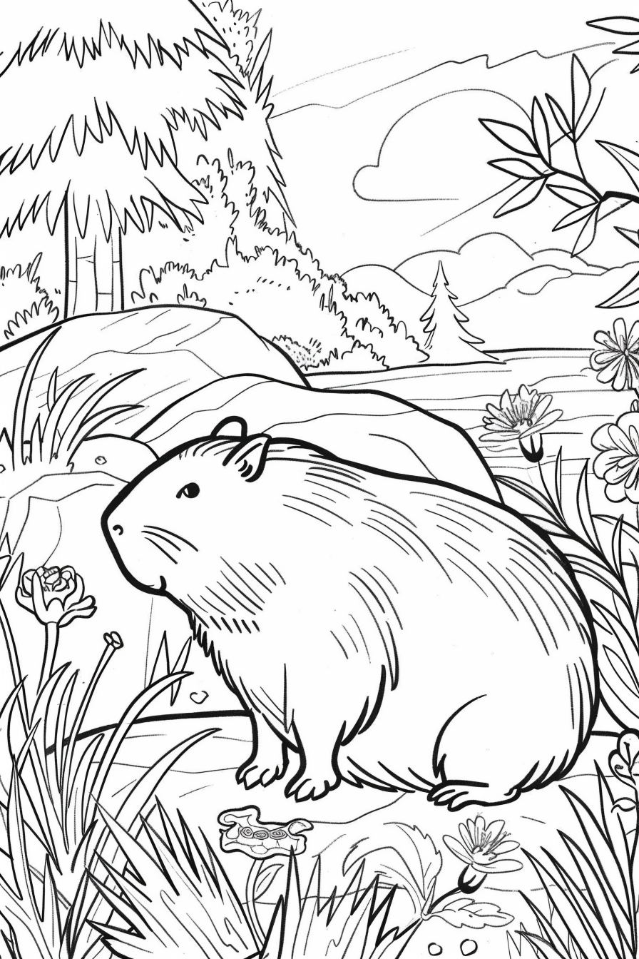 FREE Simple Coloring Pages