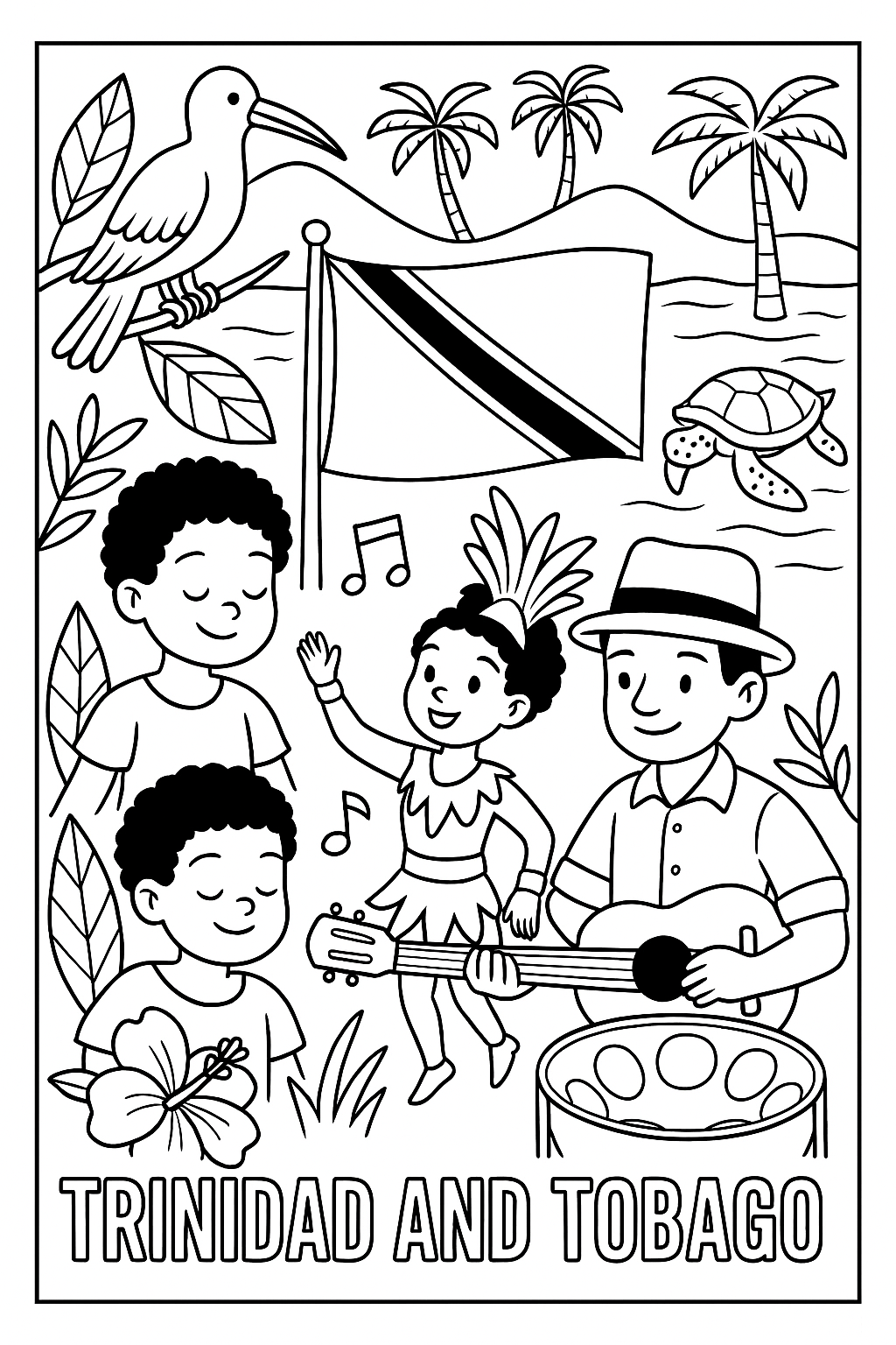 FREE Caribbean Heritage Coloring Pages