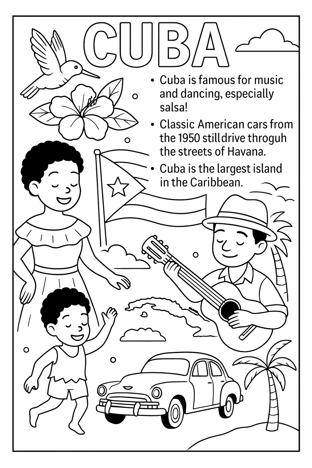 FREE Caribbean Heritage Coloring Pages