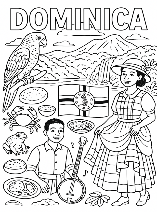FREE Caribbean Heritage Coloring Pages