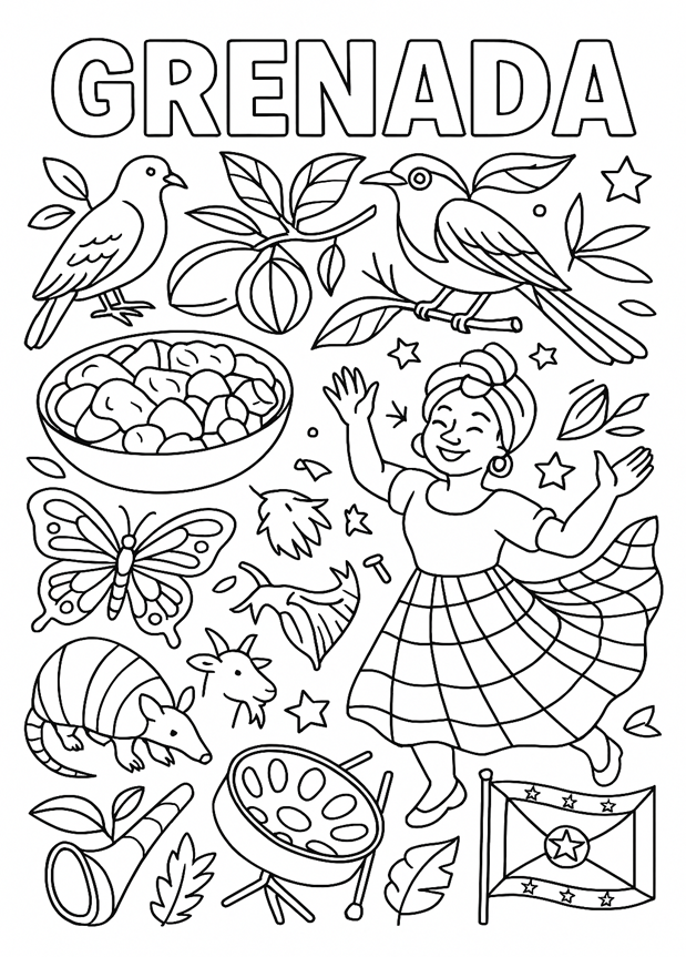 FREE Caribbean Heritage Coloring Pages