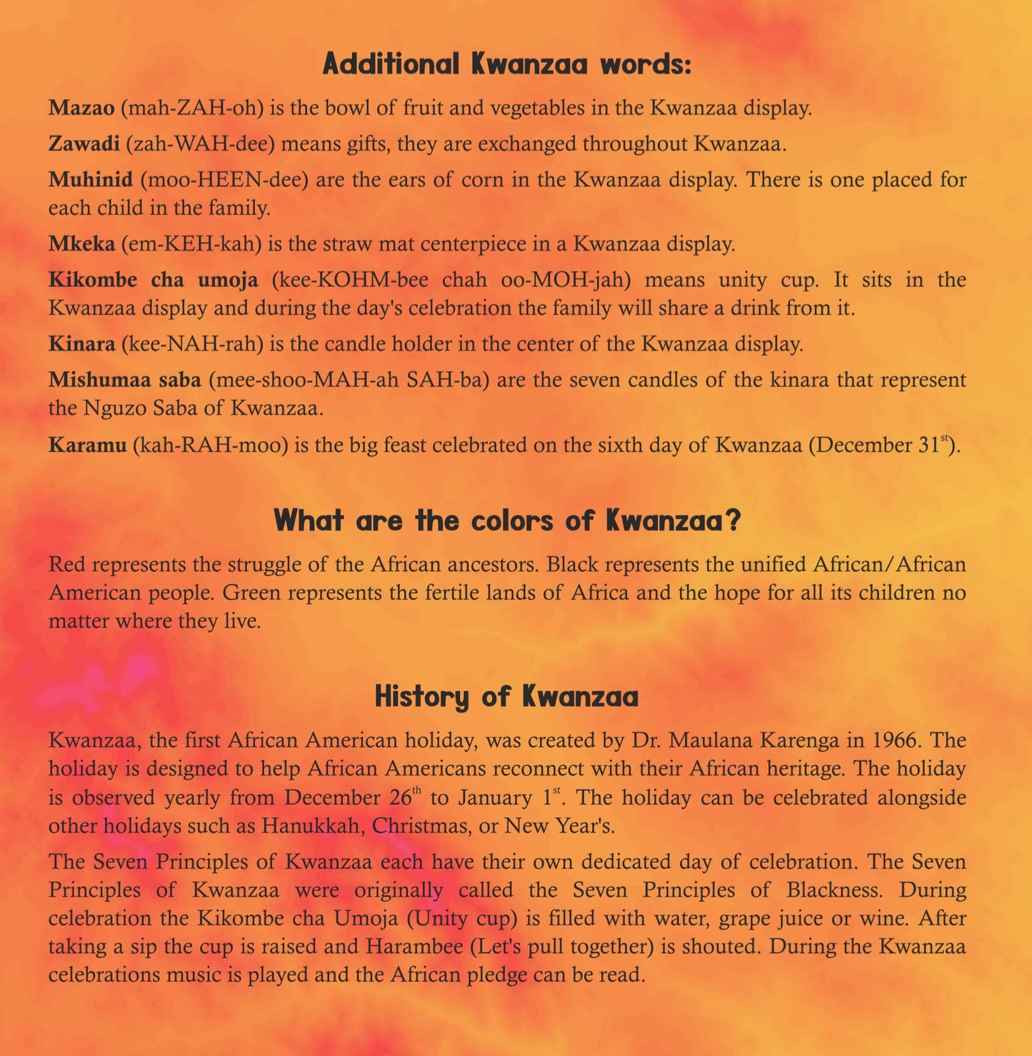 The ABCs of Kwanzaa: A Journey of Unity and Celebration