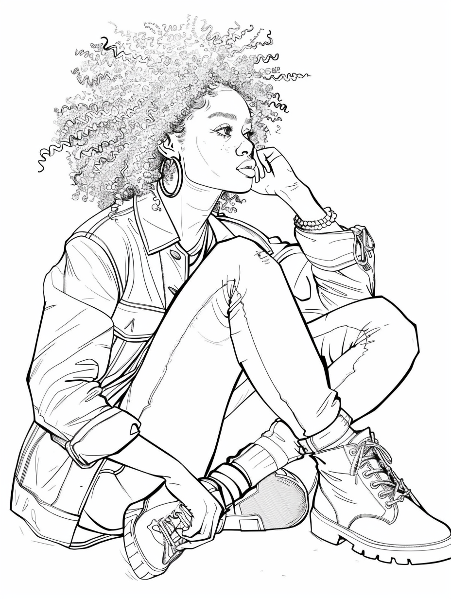 Free Afrocentric Coloring Pages