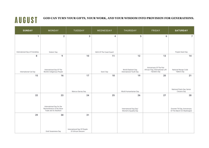 2027 Rooted in Faith Calendar: A Year of Scripture, Heritage & Hope