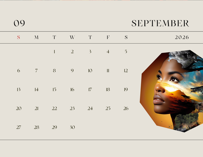 2026  Adventures In Zen Calendar- The Art of Black Radiance Edition