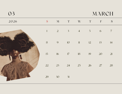 2026  Adventures In Zen Calendar- The Art of Black Radiance Edition