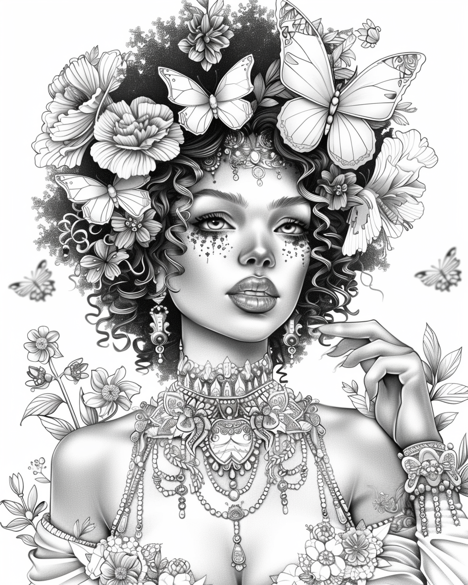 Free Afrocentric Coloring Pages