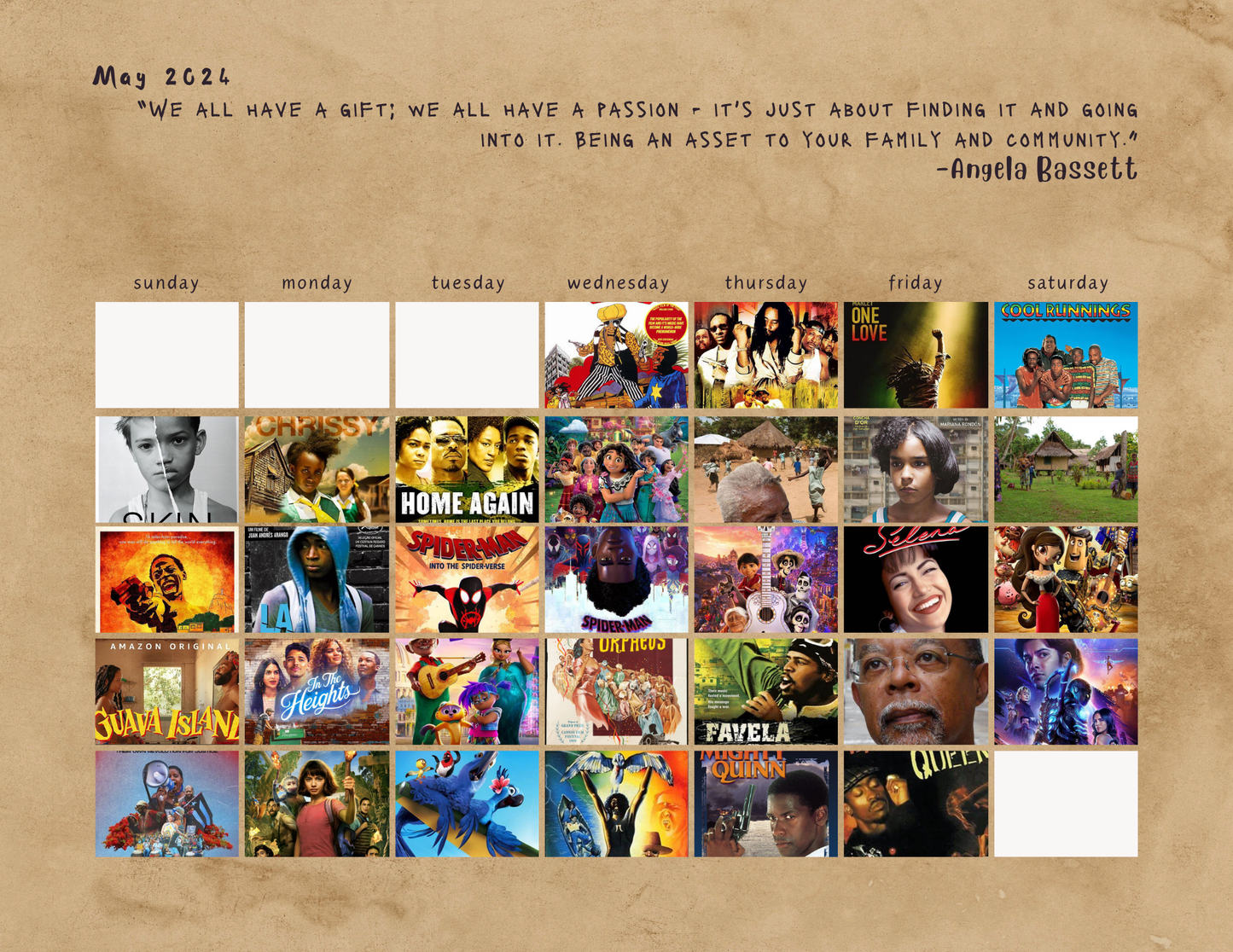 DIGITAL PRINT ONLY: 2024 Leap into Black Cinema Special Edition Wall Calendar