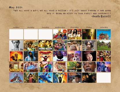 DIGITAL PRINT ONLY: 2024 Leap into Black Cinema Special Edition Wall Calendar