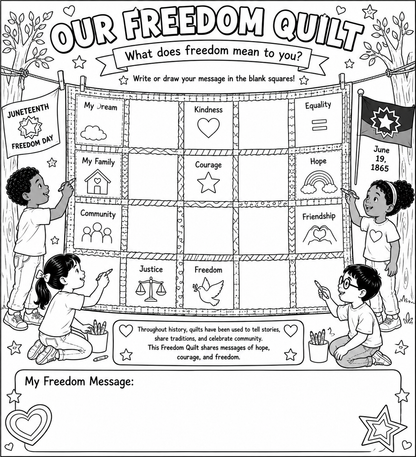 FREE Juneteenth Coloring Pages 2026