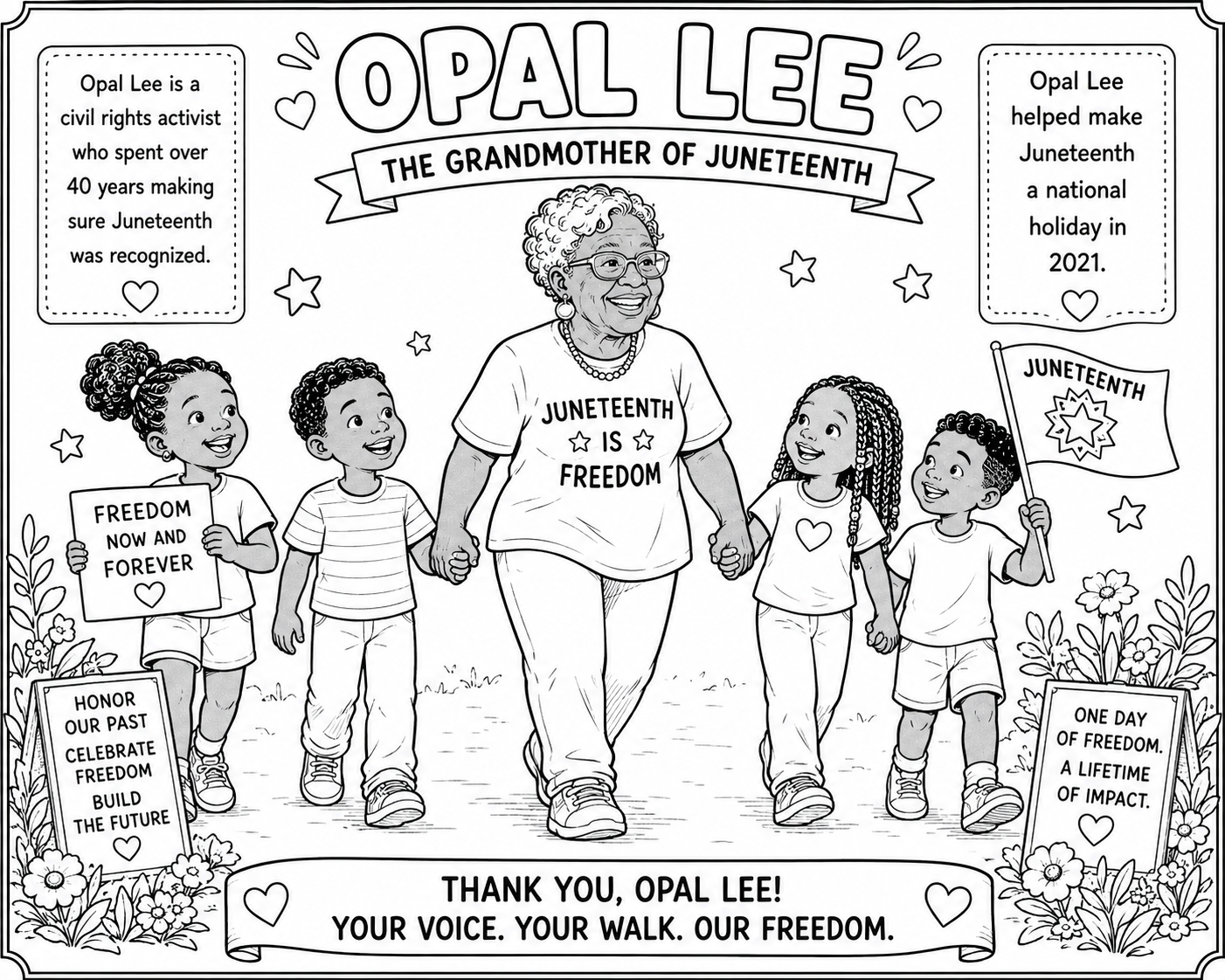FREE Juneteenth Coloring Pages 2026