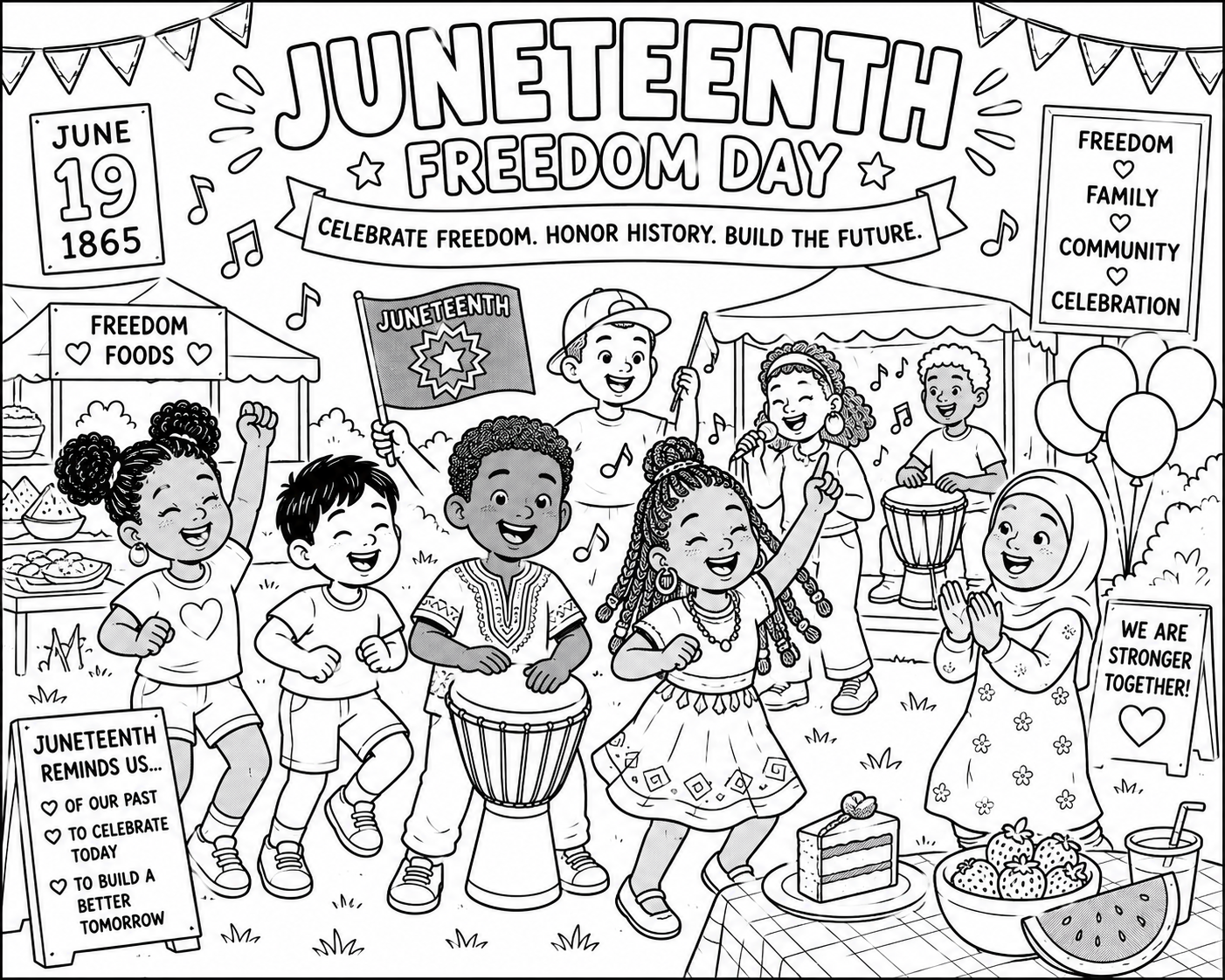 FREE Juneteenth Coloring Pages 2026