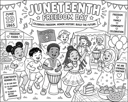 FREE Juneteenth Coloring Pages 2026