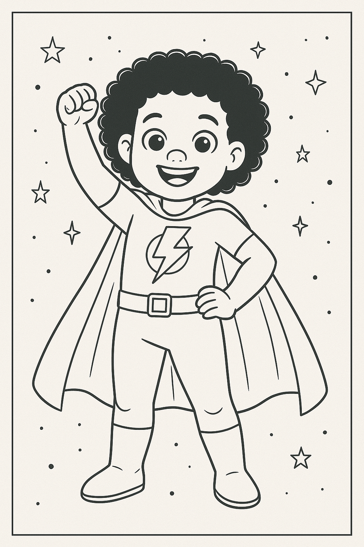 FREE Superheroes Coloring Pages