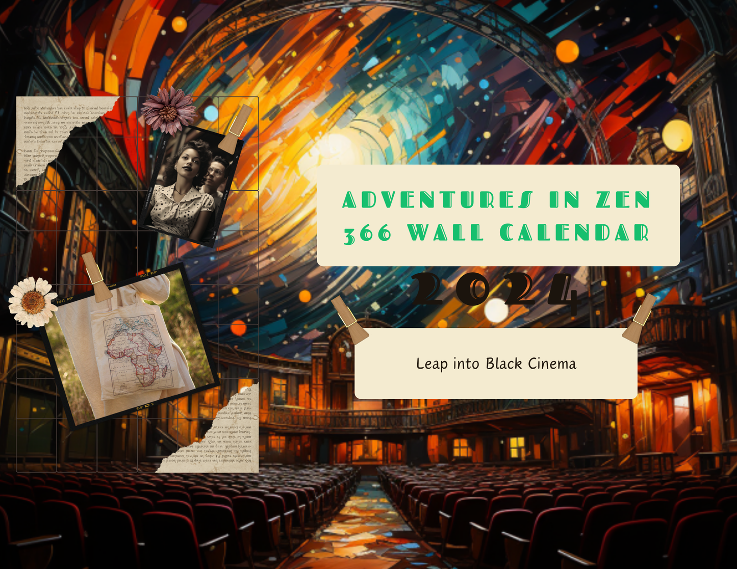 DIGITAL PRINT ONLY: 2024 Leap into Black Cinema Special Edition Wall Calendar