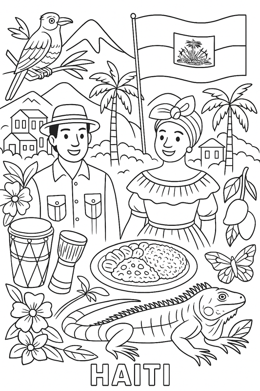 FREE Caribbean Heritage Coloring Pages