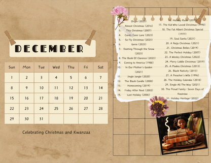 DIGITAL PRINT ONLY: 2024 Leap into Black Cinema Special Edition Wall Calendar