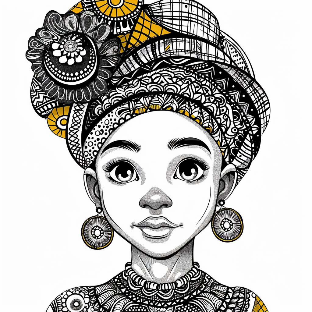 Free Afrocentric Coloring Pages