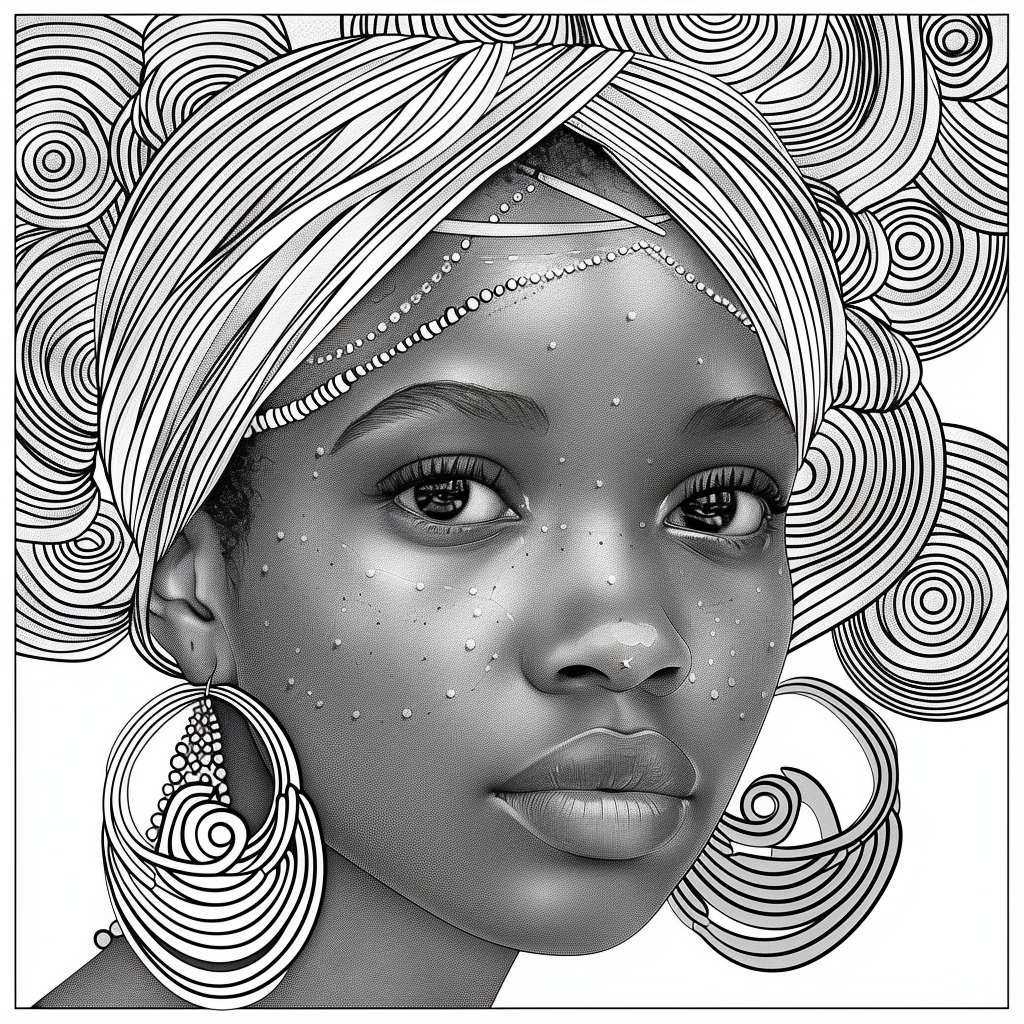 Free Afrocentric Coloring Pages