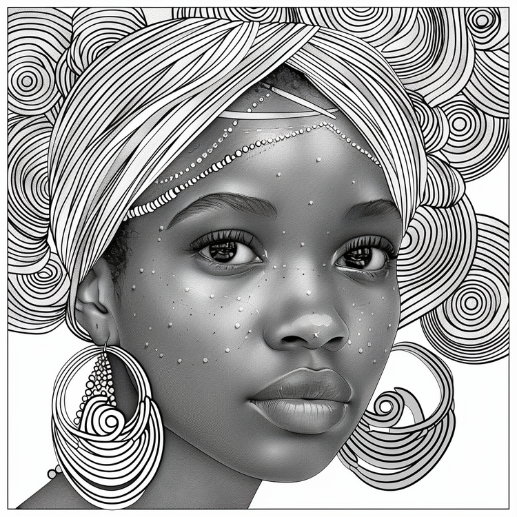 Free Afrocentric Coloring Pages