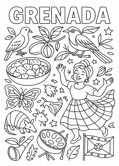 FREE Caribbean Heritage Coloring Pages