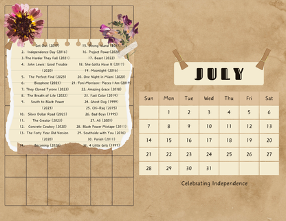 DIGITAL PRINT ONLY: 2024 Leap into Black Cinema Special Edition Wall Calendar