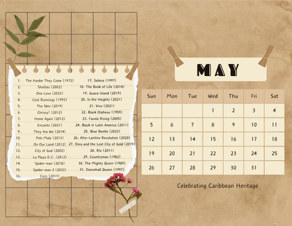 DIGITAL PRINT ONLY: 2024 Leap into Black Cinema Special Edition Wall Calendar