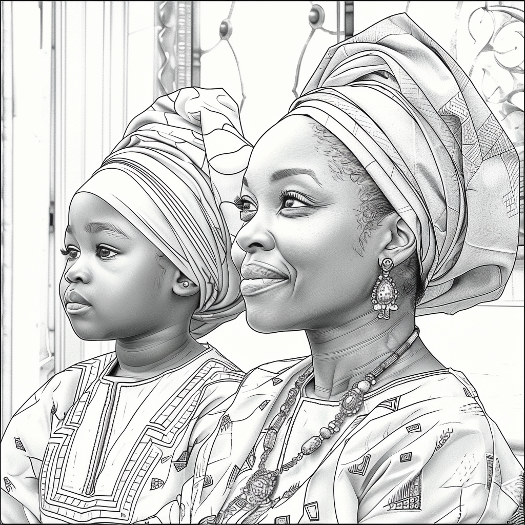 Free Afrocentric Coloring Pages