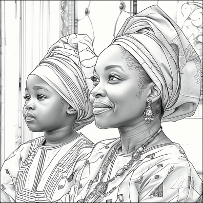 Free Afrocentric Coloring Pages