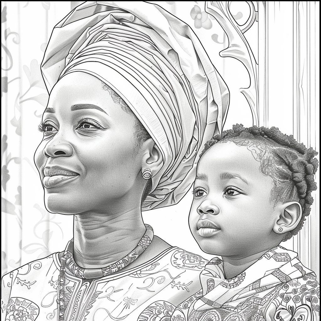 Free Afrocentric Coloring Pages