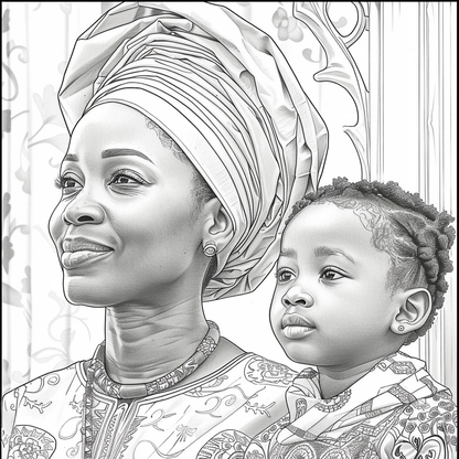 Free Afrocentric Coloring Pages