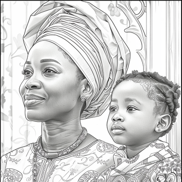 Free Afrocentric Coloring Pages
