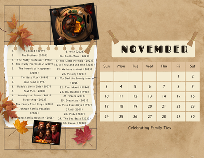 DIGITAL PRINT ONLY: 2024 Leap into Black Cinema Special Edition Wall Calendar
