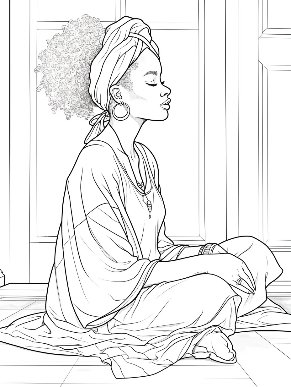 Free Afrocentric Coloring Pages