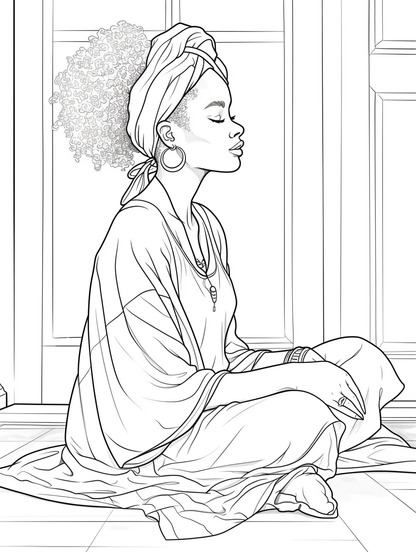 Free Afrocentric Coloring Pages
