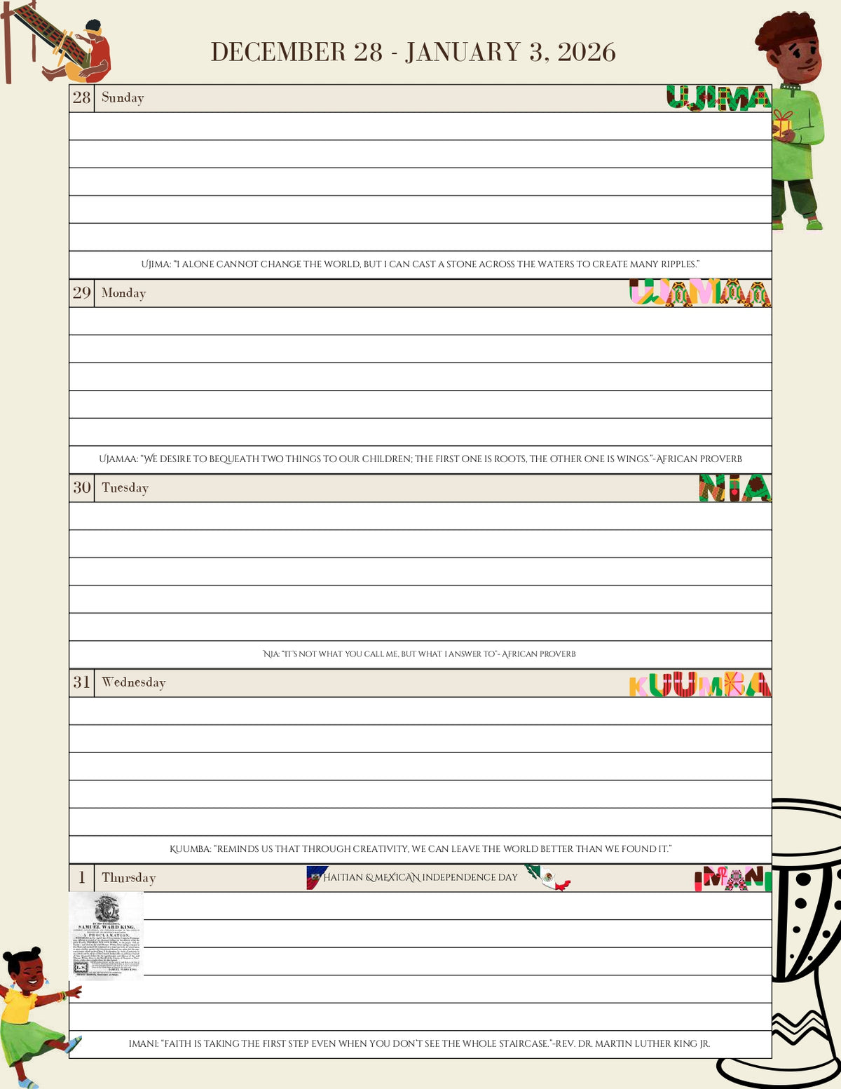 2026 Adventures In Zen Dated Planner