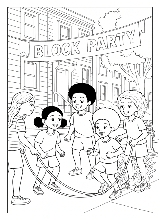 Eco Centric Art Party Coloring Pages