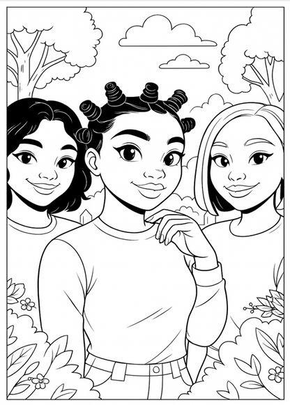 Eco Centric Art Party Coloring Pages
