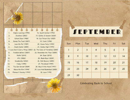 DIGITAL PRINT ONLY: 2024 Leap into Black Cinema Special Edition Wall Calendar