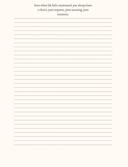 The Art of Freedom:  Journal for Cultivating Your Voice, Power, and Peace