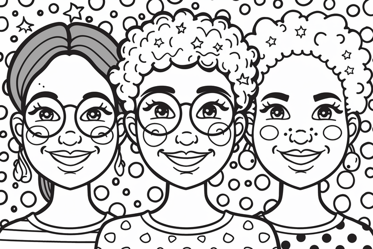 FREE Simple Coloring Pages
