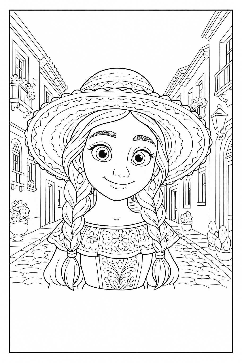 FREE Xiomara Coloring Page