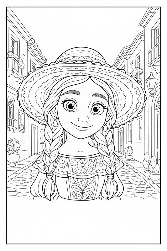 FREE Xiomara Coloring Page