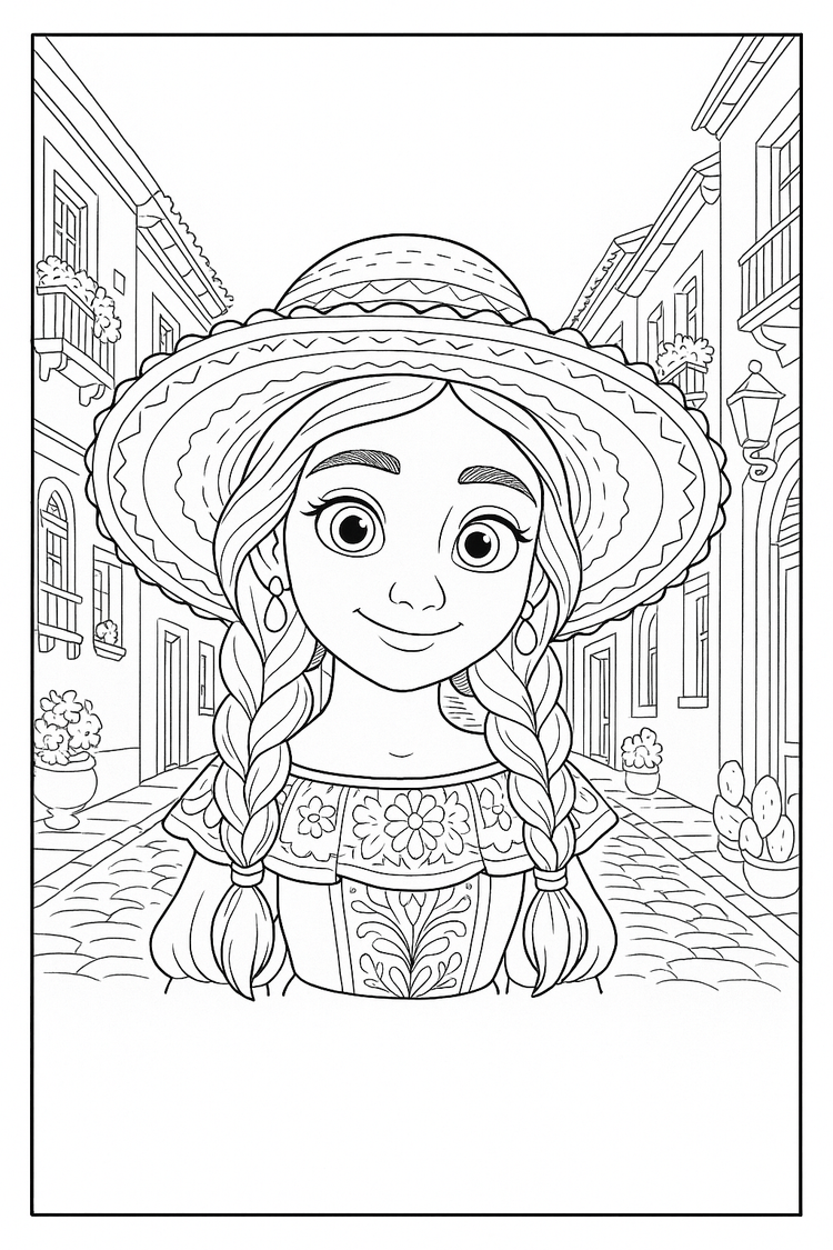 FREE Xiomara Coloring Page