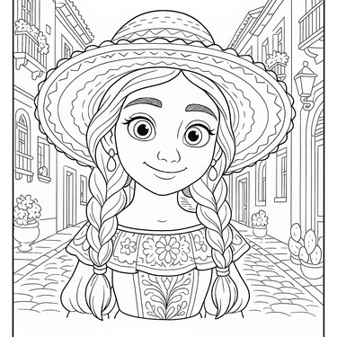 FREE Xiomara Coloring Page
