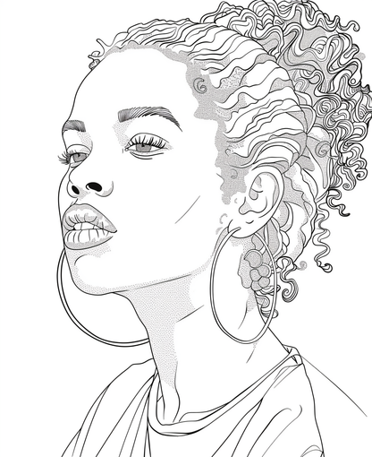 Free Afrocentric Coloring Pages