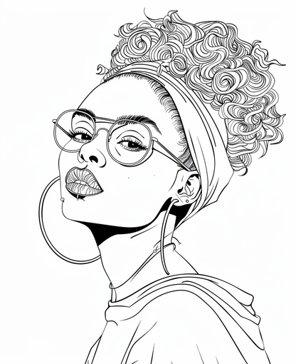 Free Afrocentric Coloring Pages