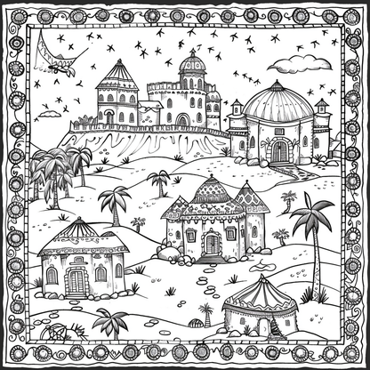 FREE Landscape Coloring Pages