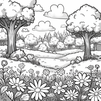 FREE Landscape Coloring Pages